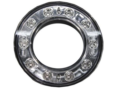 &oslash; 98 mm R&uuml;ckleuchte LED-Ring mit innenlap  Klarglas