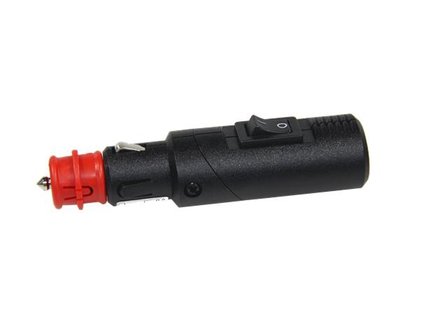 2-Pin Stecker mit Schalter undAdapterring