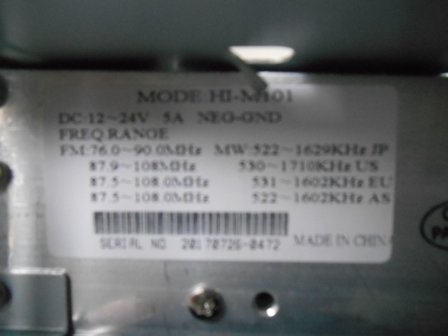 Autoradio Hidaka M101 wasserdicht, (USB und AUX)