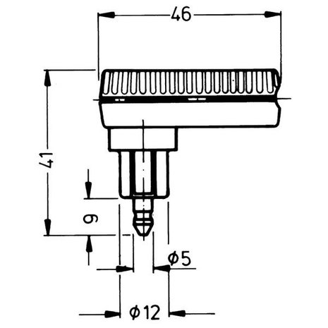 2-Pin-Stecker, Winkel modell, Kunststoff schwarz.